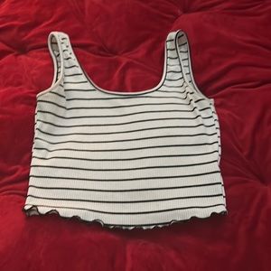 Striped crop top Papaya summery